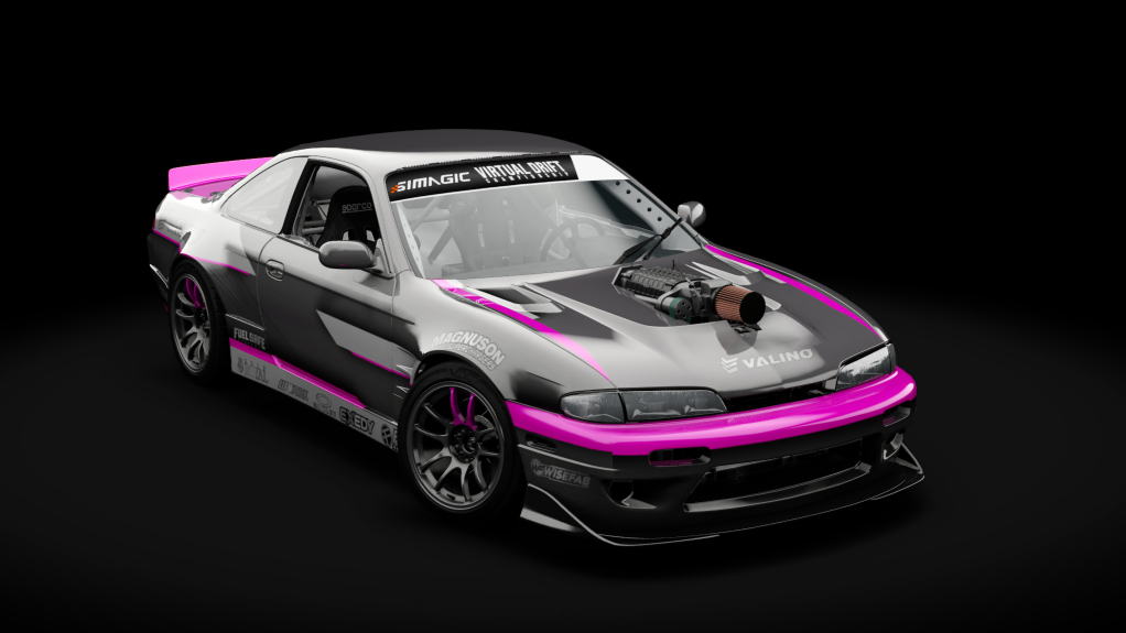 VDC Nissan Silvia S14 Zenki Public 5.0, skin VDC Andreas pink