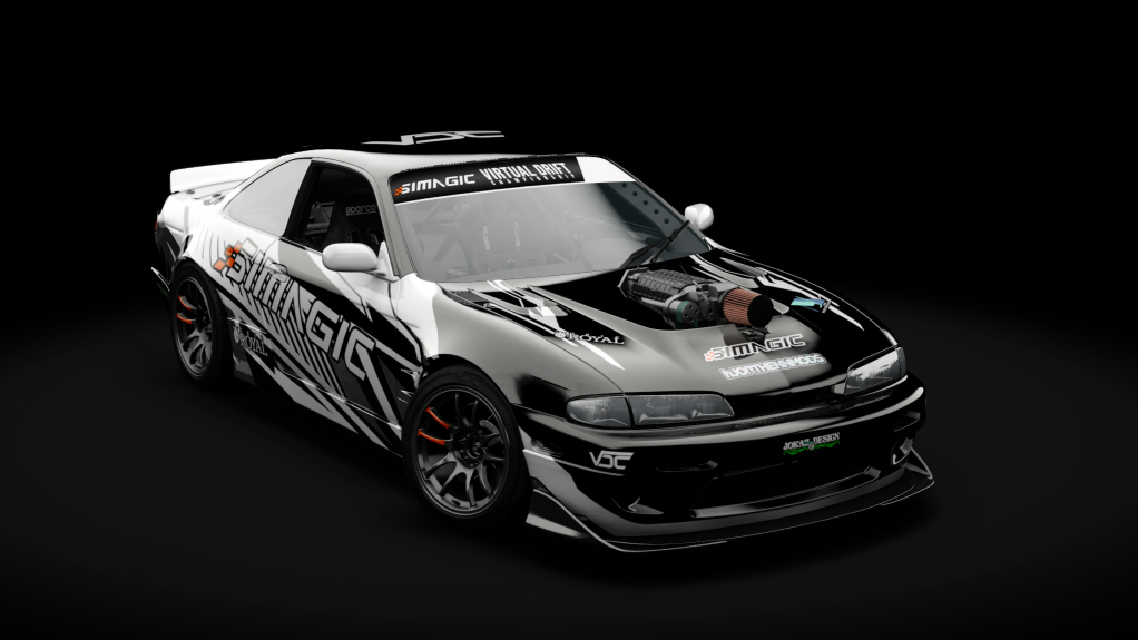 VDC Nissan Silvia S14 Zenki Public 5.0, skin VDC Black