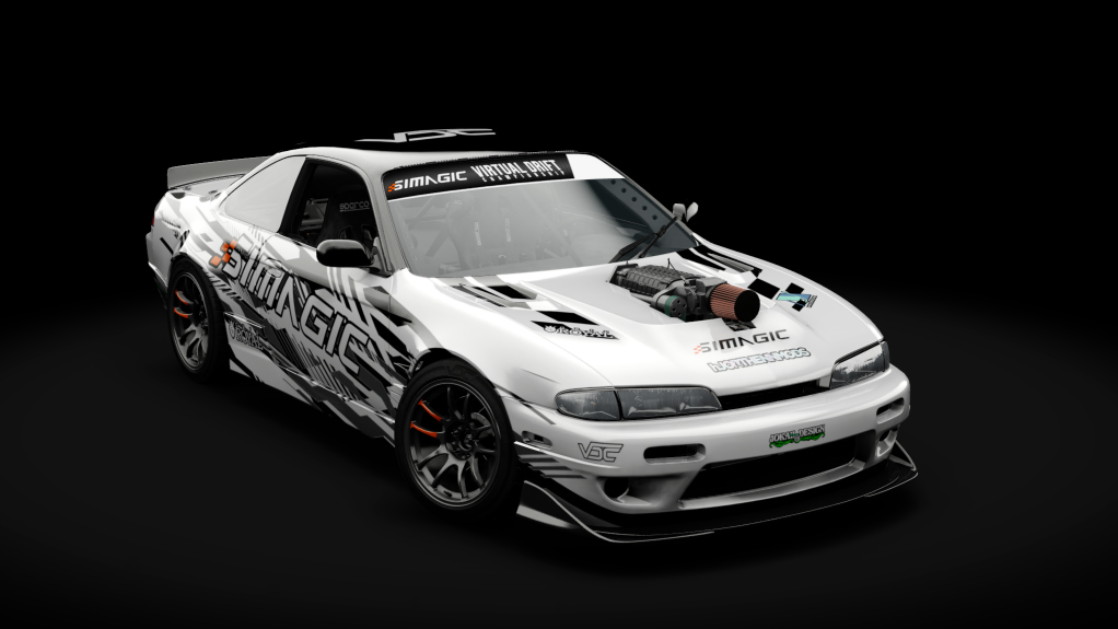 VDC Nissan Silvia S14 Zenki Public 5.0, skin VDC White