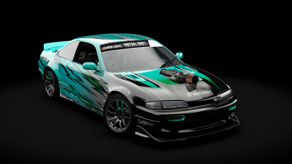 VDC Nissan Silvia S14 Zenki Public 5.0, skin VDC_Andreas_Turqouise