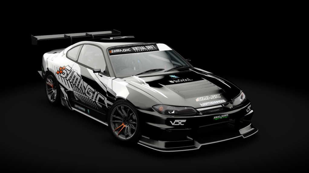 VDC Nissan Silvia S15 Public RB30 5.0, skin VDC Black