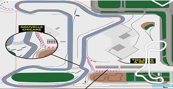 Complexe Icar, layout Road_Course_2k23
