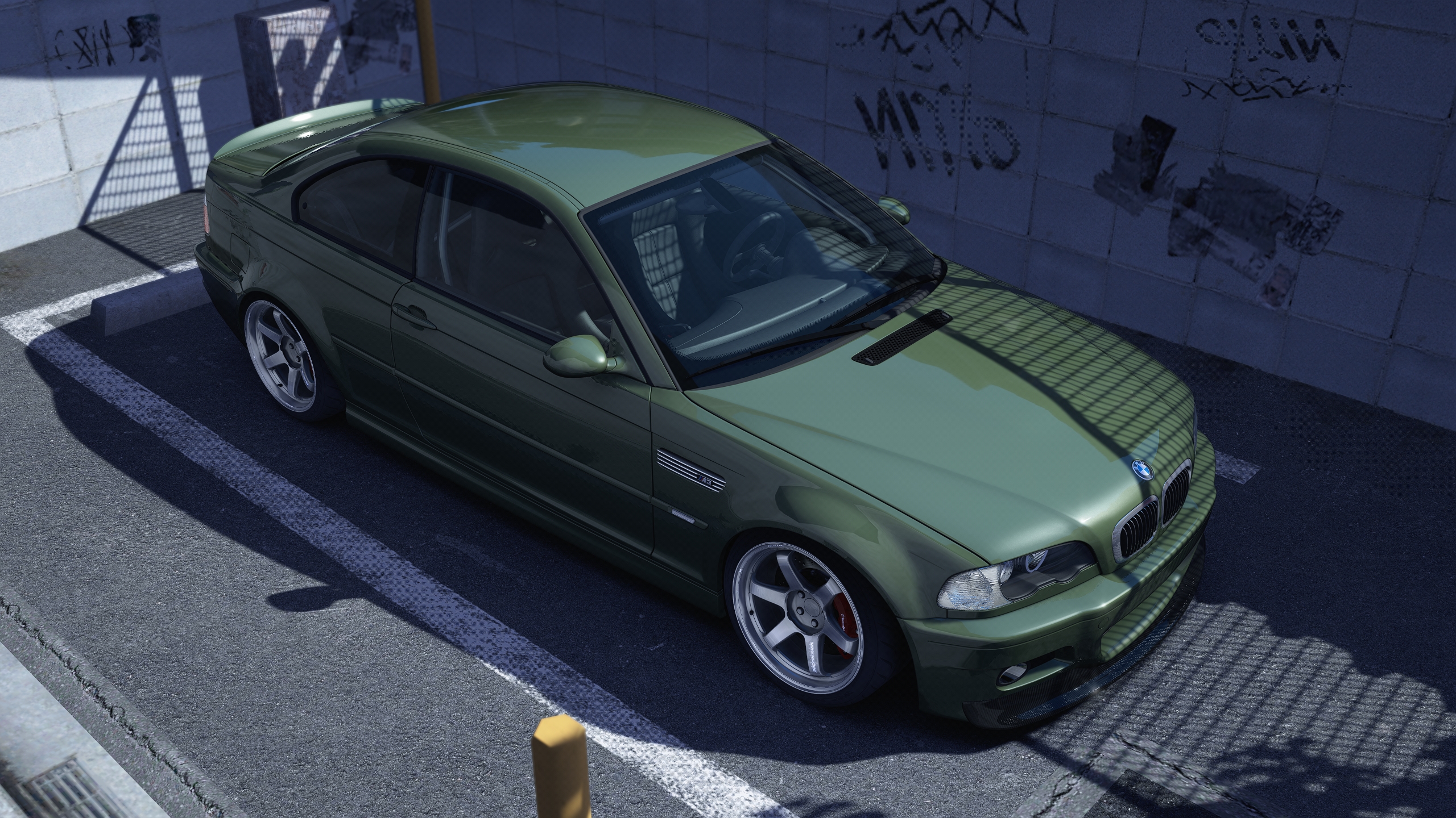 NoVibe | BMW E46 M3, skin Shrek Green