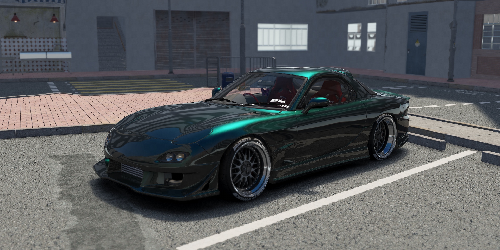 DWG Mazda RX-7 FD3S Veilside D1-GT, skin montego_blue