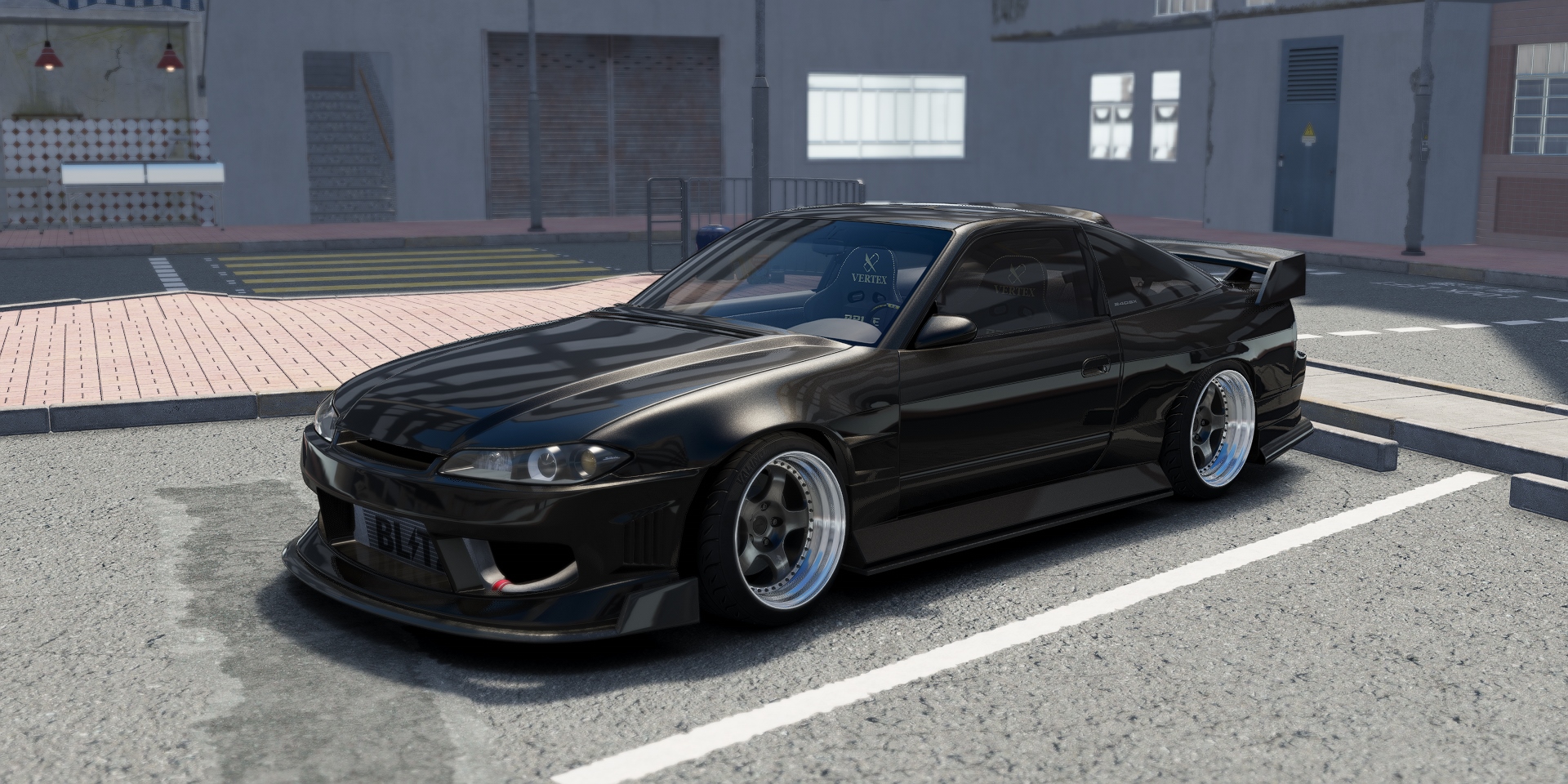 DWG Nissan 240sx S13.5, skin Blackout