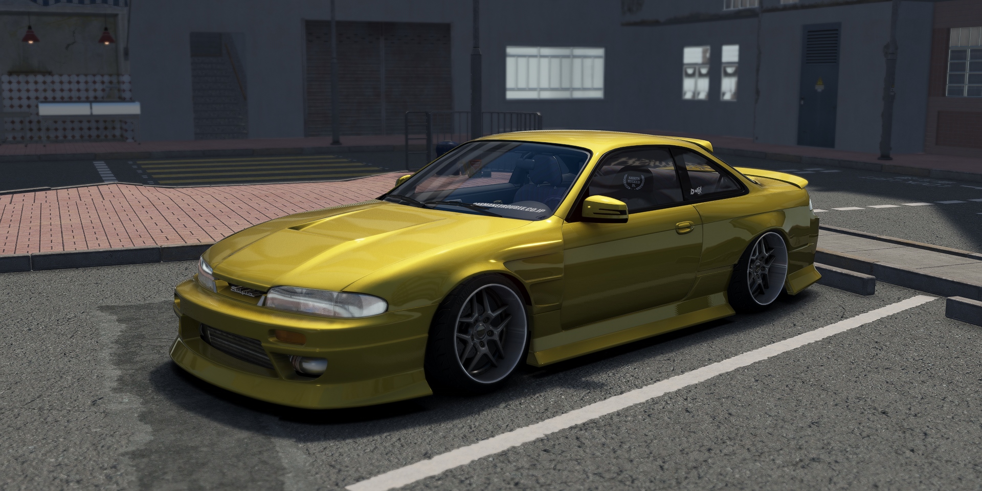 DWG Nissan 240sx S14 Zenki D-MAX Type 3, skin yellow