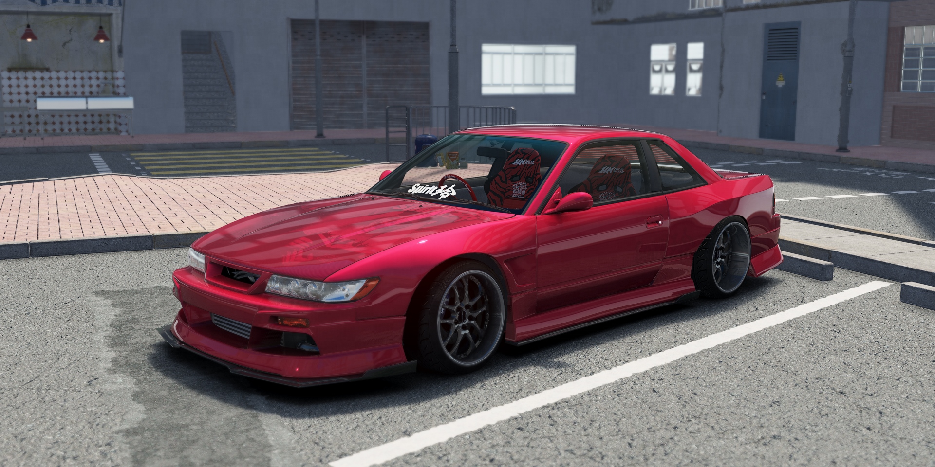 DWG Nissan Silvia PS13 Spirit Rei Miyabi, skin Chupa_Red