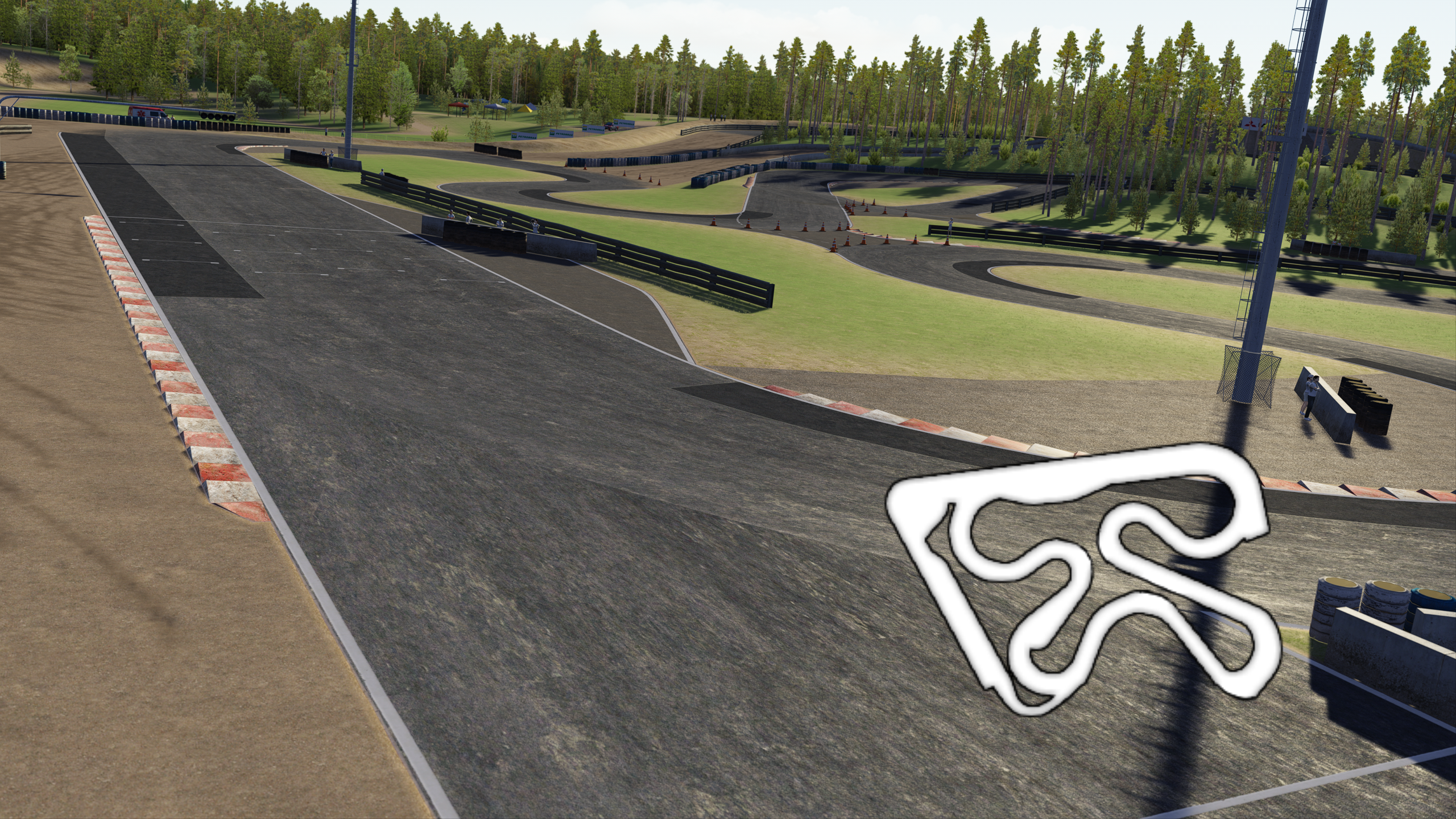 Tykkimäki Kouvola Circuit, layout tarmac