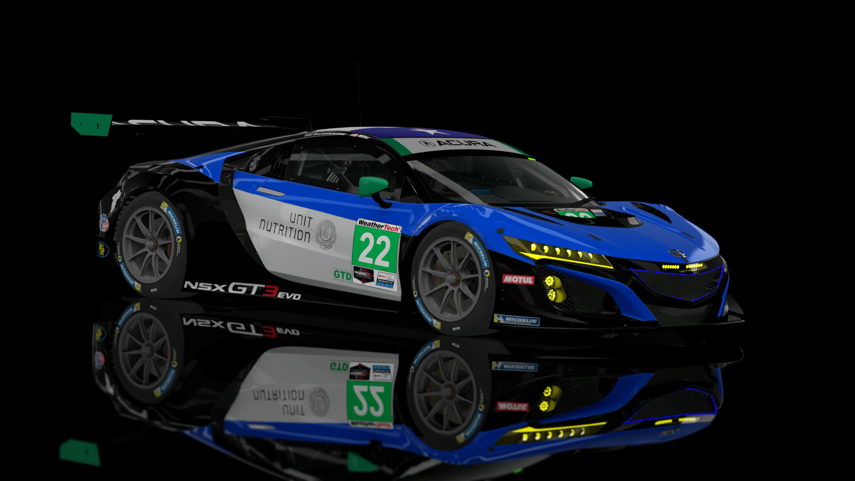 GT3 EVO - Honda NSX GT3 EVO 2019, skin gradientracing_imsa