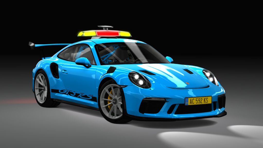 Safety Car - Porsche 991 GT3RS 2019, skin Miami_Blue