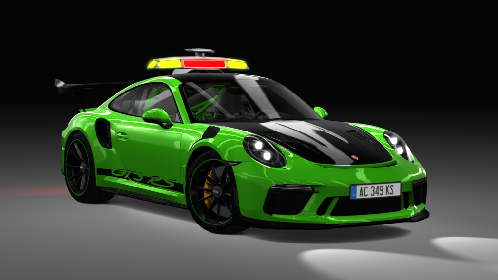 Safety Car - Porsche 991 GT3RS 2019, skin lizard green wp