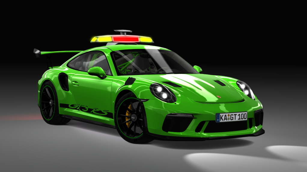 Safety Car - Porsche 991 GT3RS 2019, skin lizard green