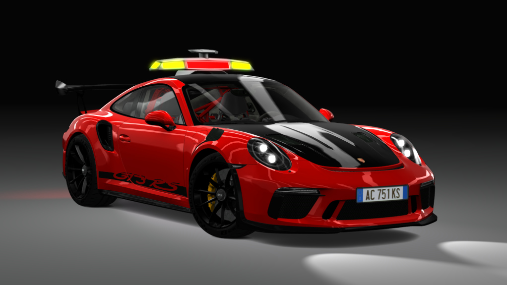 Safety Car - Porsche 991 GT3RS 2019, skin wp_red_black