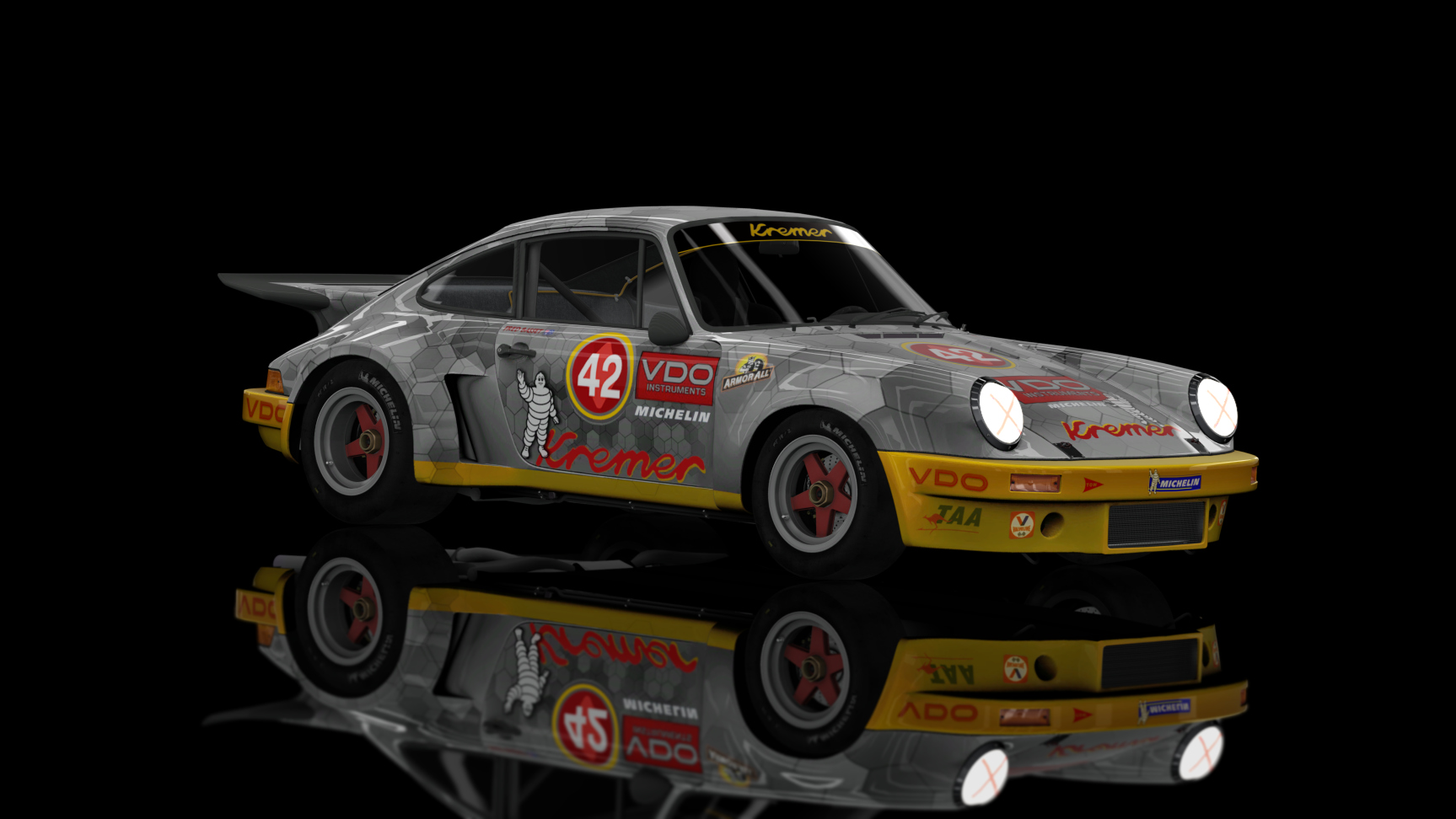 CLASSIC GR.4 - Porsche 911 RSR 1974, skin Kremer_VDO_Black