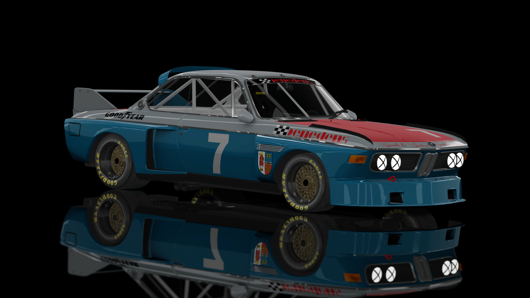 CLASSIC GR.4 - BMW CSL 3.0 1975, skin benedens