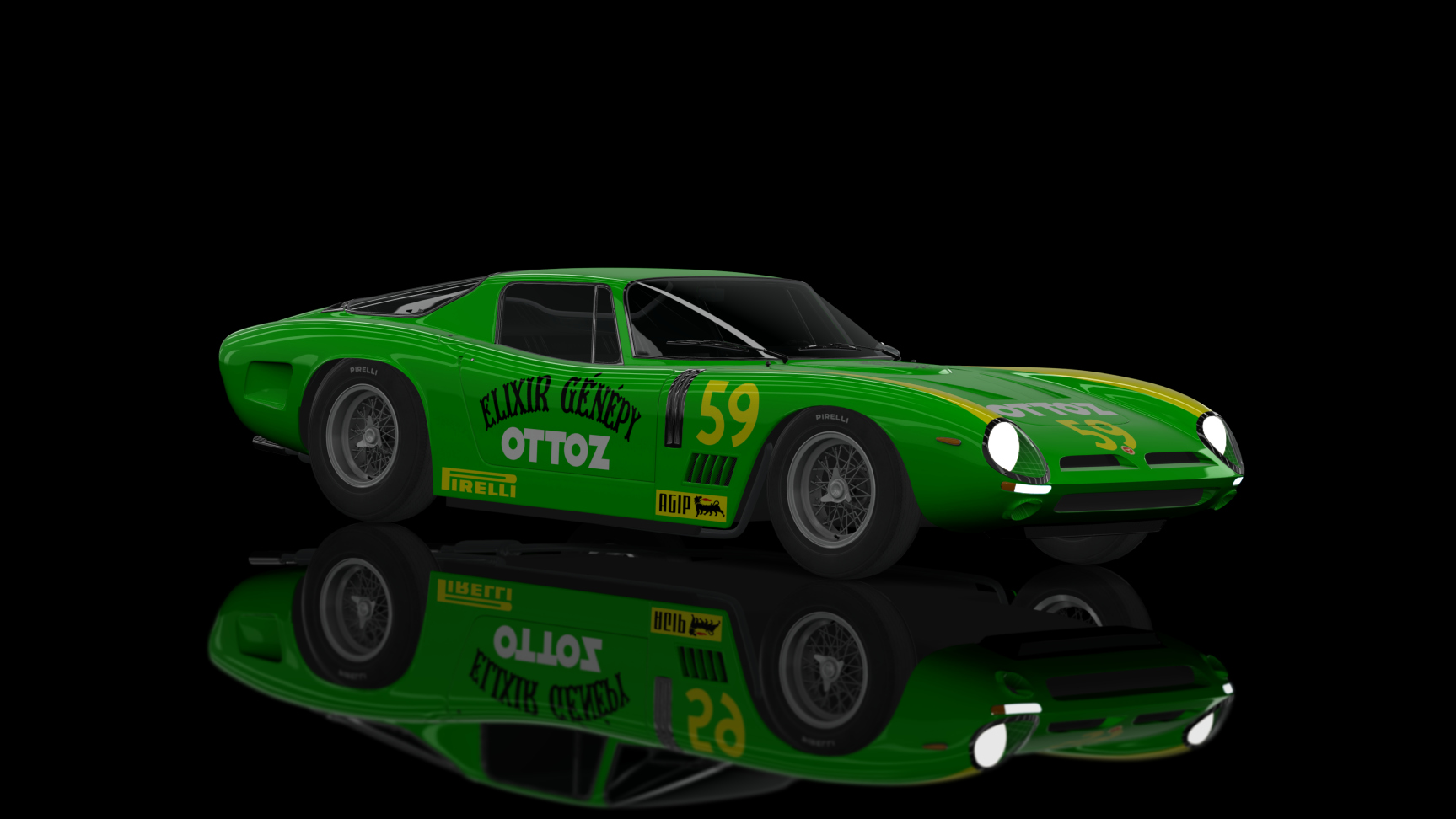 CLASSIC GR.3 - Bizzarrini GT 5300 Corsa 1965, skin 59_brightgreen