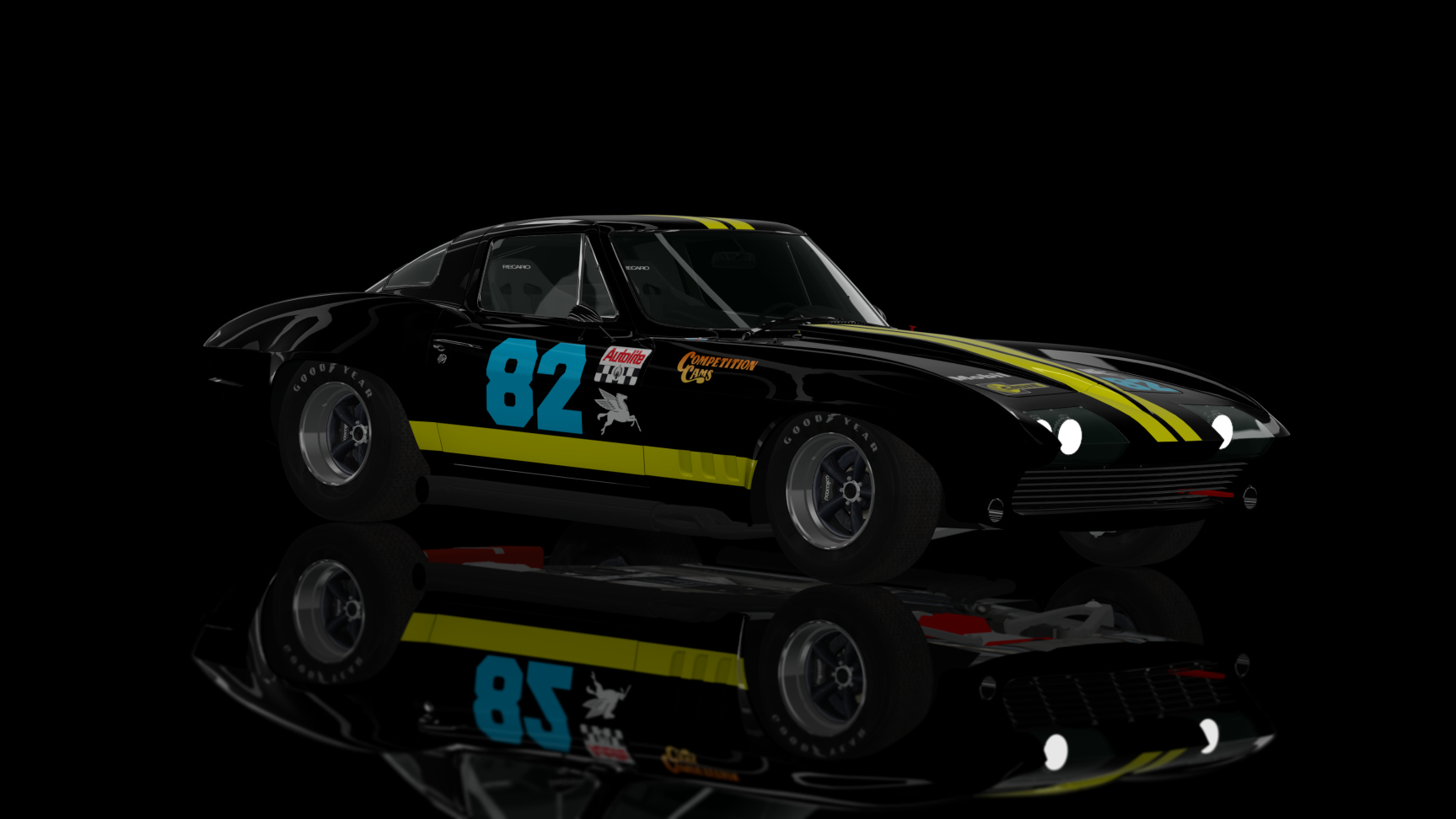 CLASSIC GR.3 - Chevrolet Corvette 1967, skin black_yellow