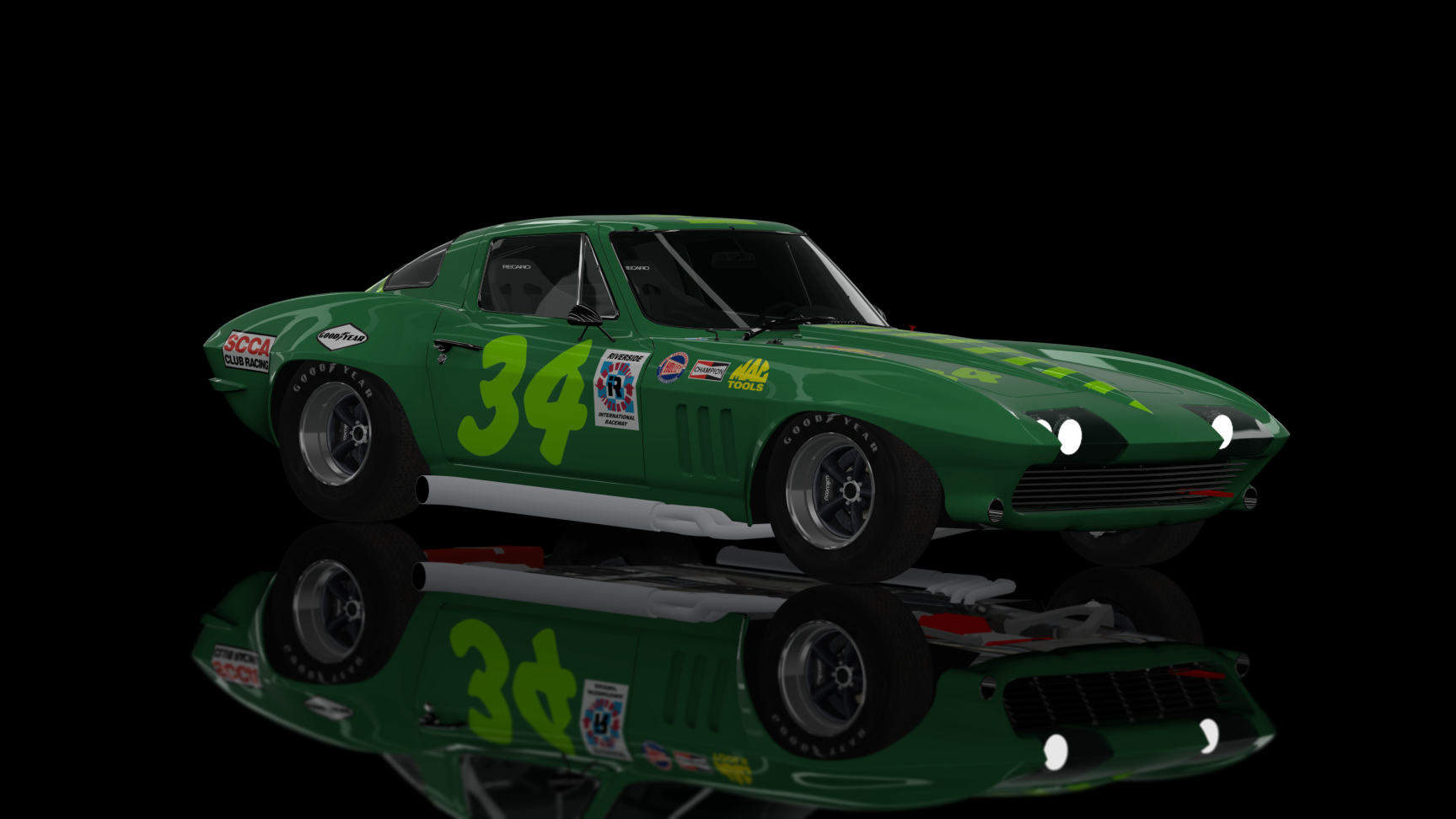 CLASSIC GR.3 - Chevrolet Corvette 1967, skin green