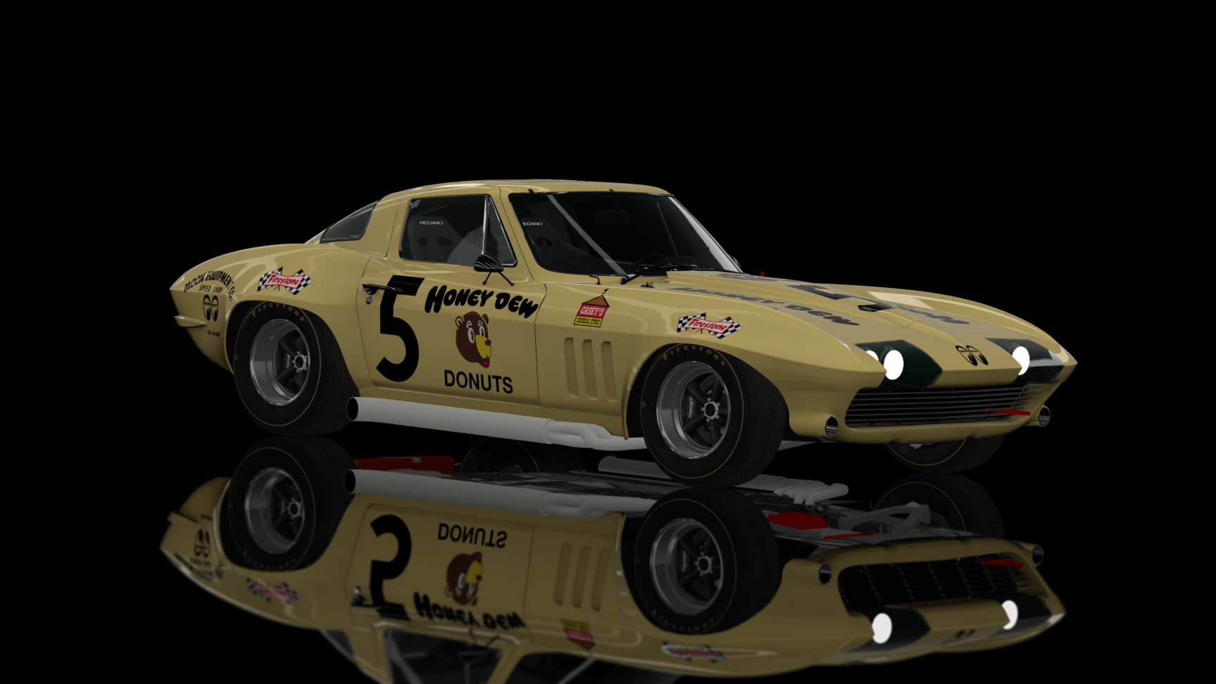 CLASSIC GR.3 - Chevrolet Corvette 1967, skin honeydew