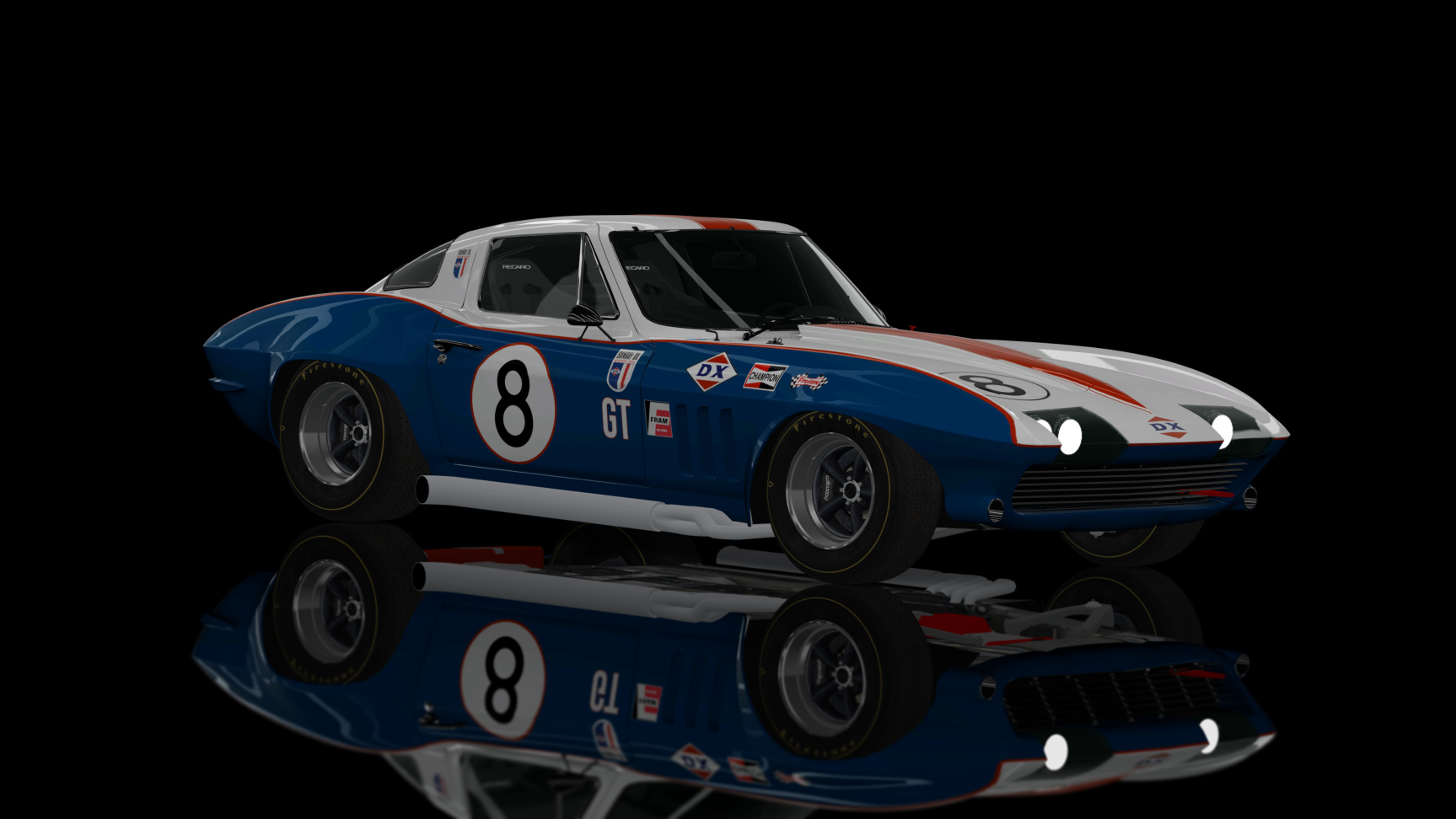 CLASSIC GR.3 - Chevrolet Corvette 1967, skin sunray_4k