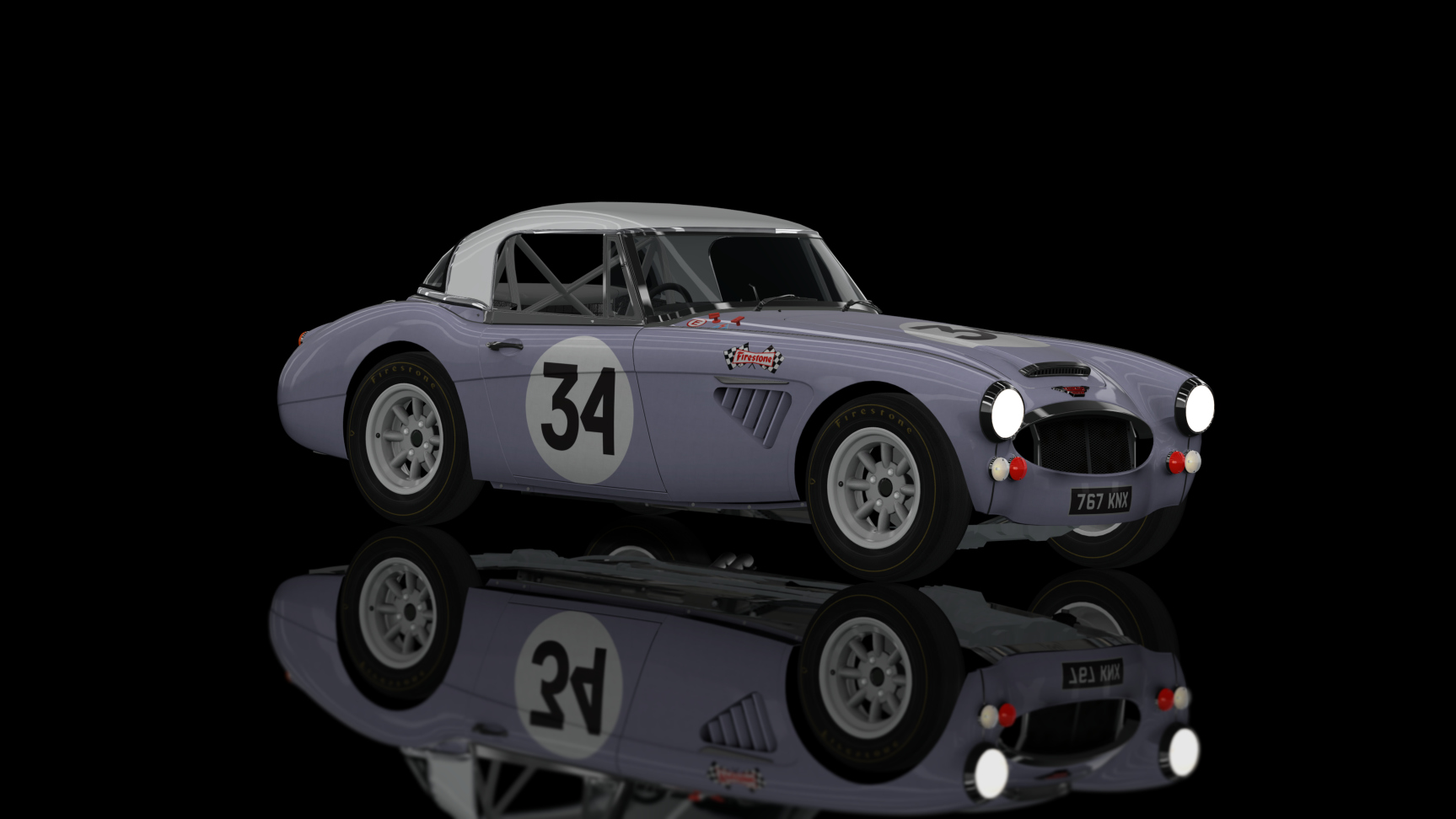 CLASSIC GR.3 - Austin Healey 3000 Lightweight 1964, skin purple34