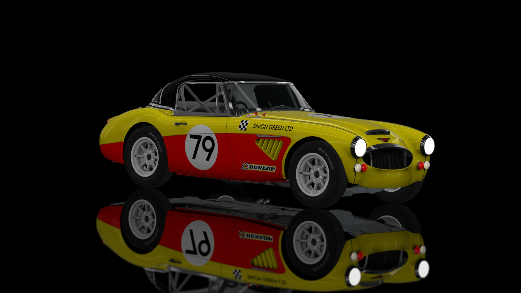 CLASSIC GR.3 - Austin Healey 3000 Lightweight 1964, skin yellow79