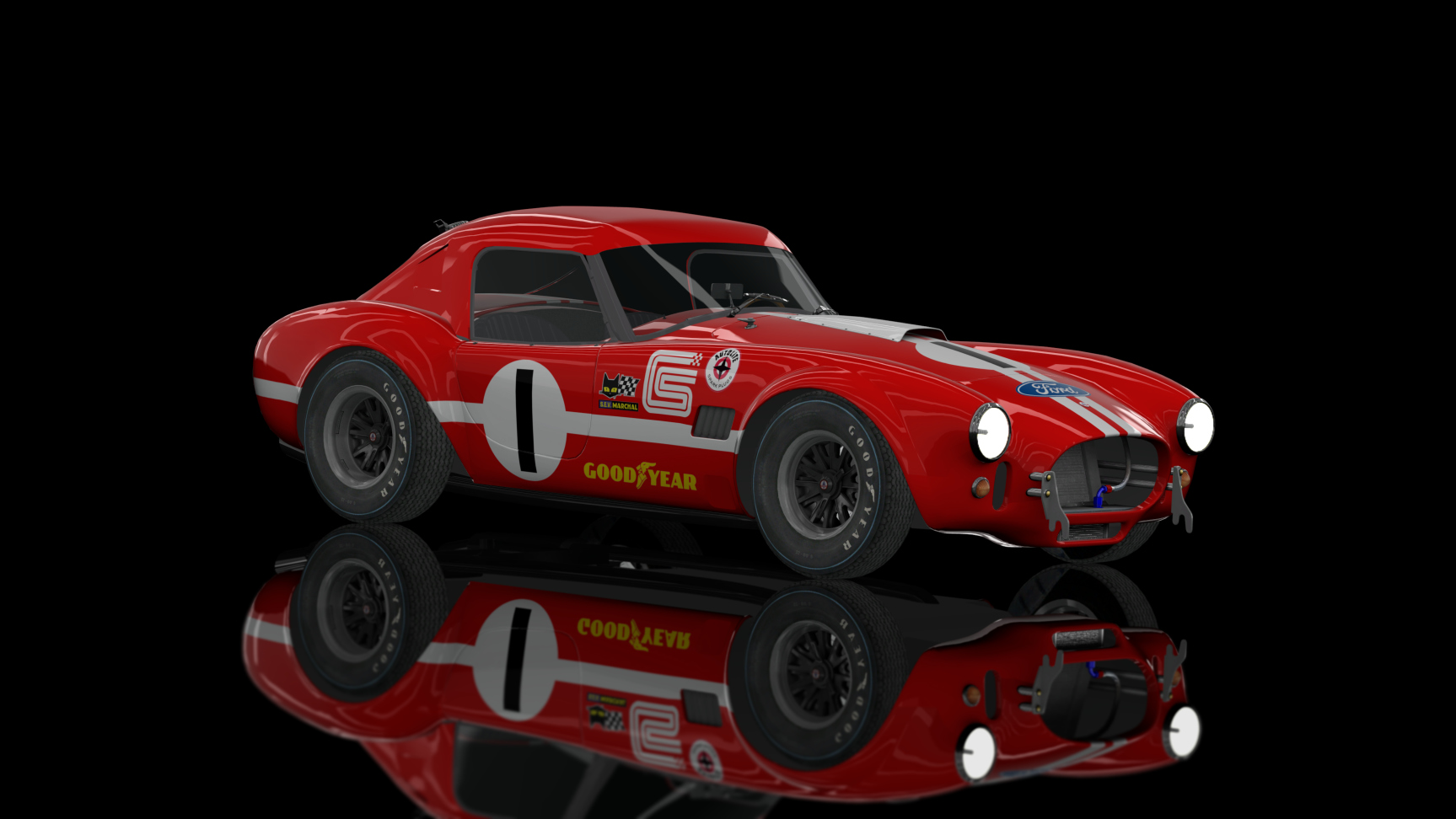 CLASSIC GR.3 - Shelby Cobra 289 Hardtop 1964, skin 1_red