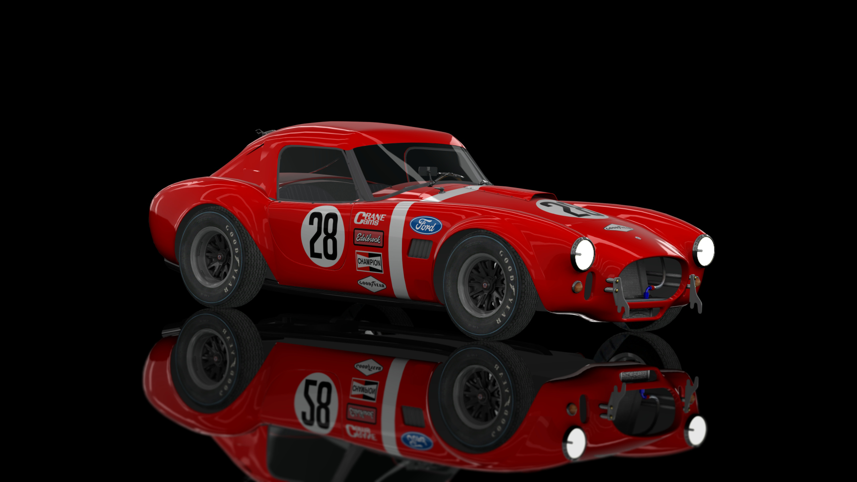 CLASSIC GR.3 - Shelby Cobra 289 Hardtop 1964, skin 28_red