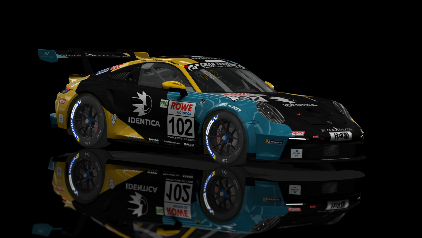 ACF CUP - Porsche 992 GT3 Cup 2021, skin 2023_NLS_102_Black Falcon Racing