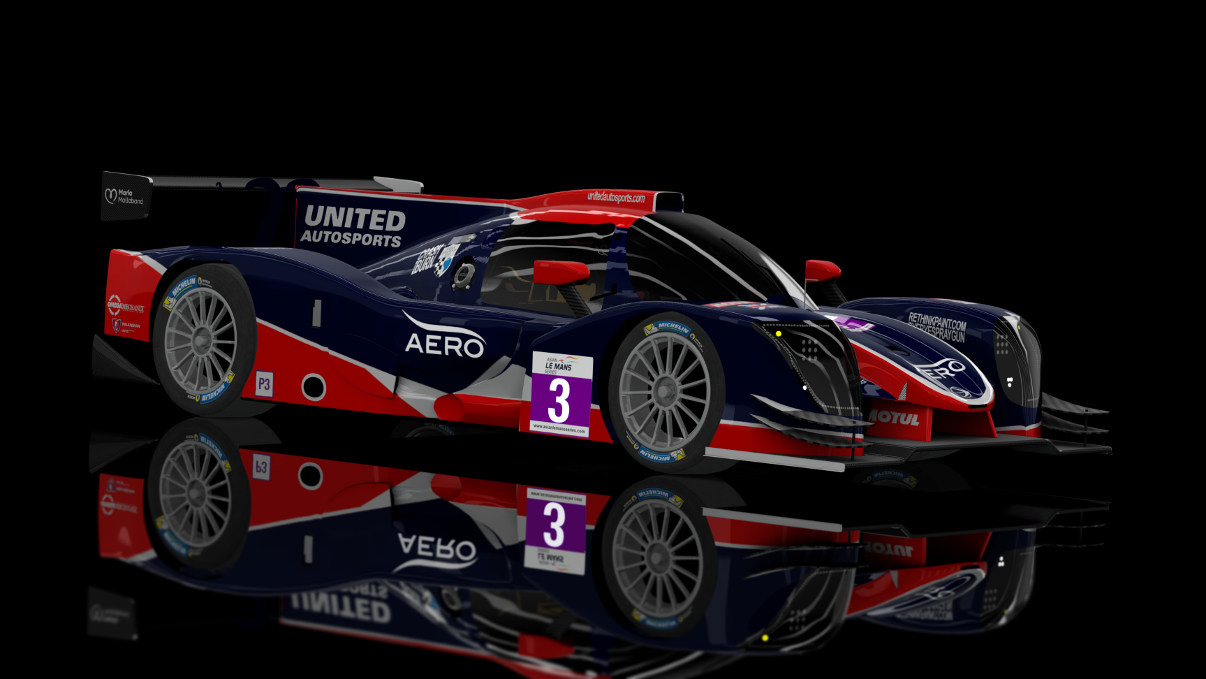 ACF - LMP3 Ligier JSP320 Nissan 2020, skin 2021_ALMS_03_United_Autosports