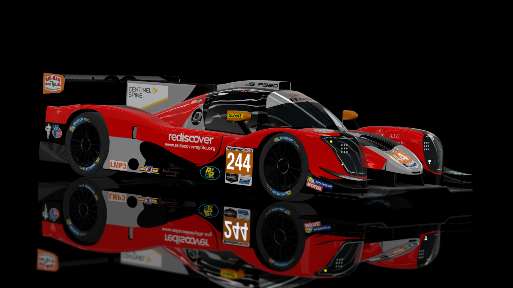 ACF - LMP3 Ligier JSP320 Nissan 2020, skin ACF_ADPS_#244_Nieth_Huebner