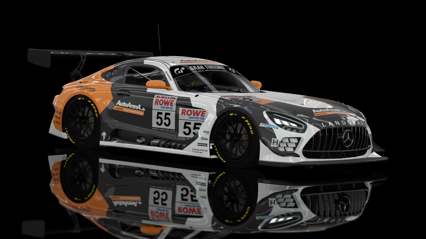 GT3 EVO - AMG GT3 EVO 2020, skin #55 Landgraf_Team_Autoarena