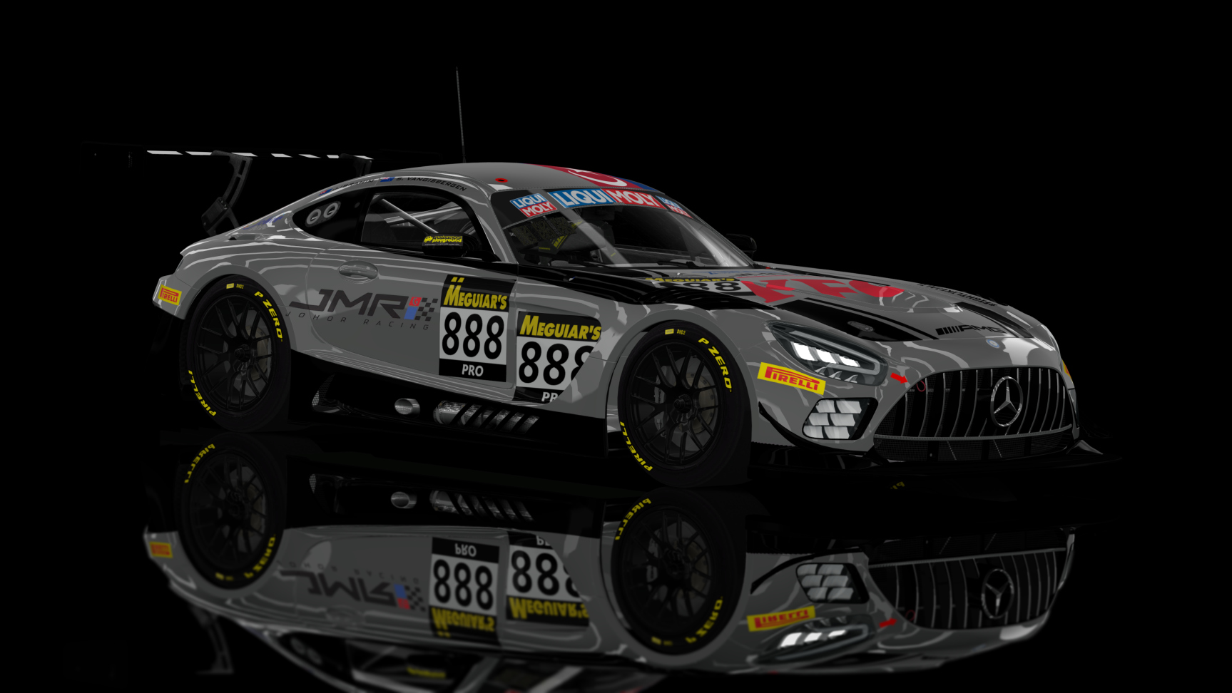 GT3 EVO - AMG GT3 EVO 2020, skin 2021 #888 Triple eight Johor racing