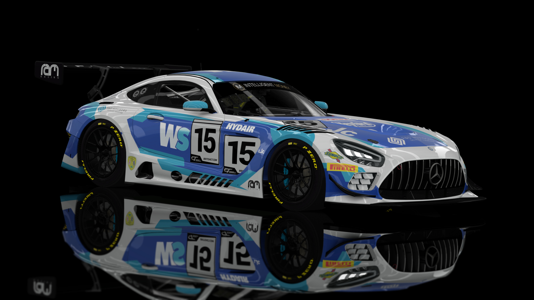 GT3 EVO - AMG GT3 EVO 2020, skin 2022 British GT Ram Racing #15