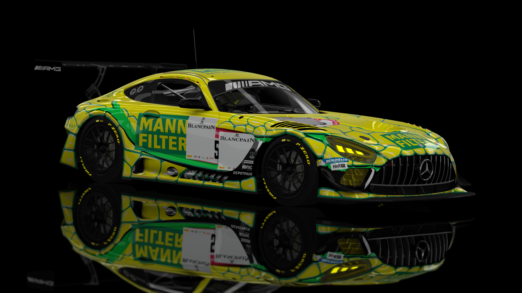 GT3 EVO - AMG GT3 EVO 2020, skin 2022 N24H Landgraf