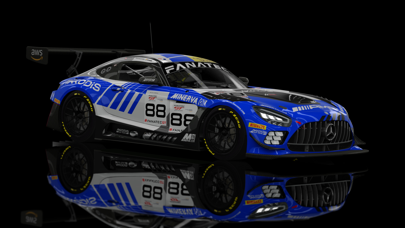 GT3 EVO - AMG GT3 EVO 2020, skin 2023 AMG AKKODIS 88