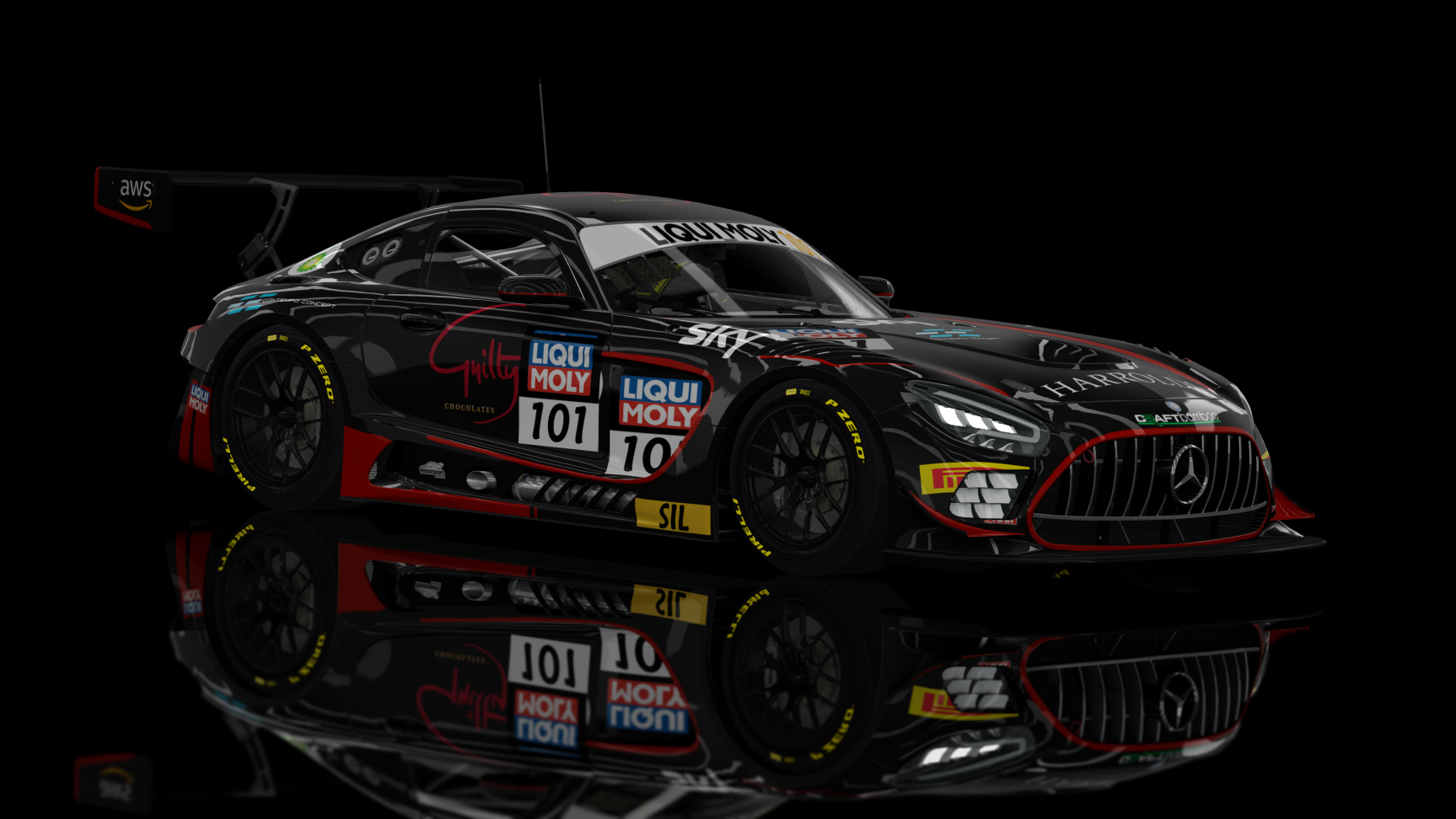 GT3 EVO - AMG GT3 EVO 2020, skin 2023 B12HR Harrolds