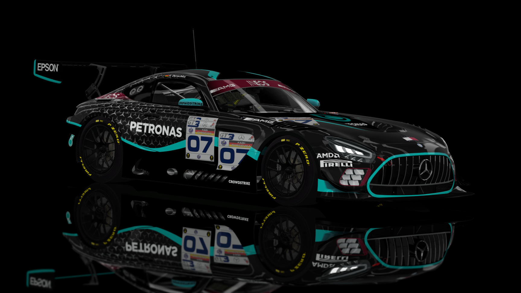 GT3 EVO - AMG GT3 EVO 2020, skin ACF #07 F.Dyrschka