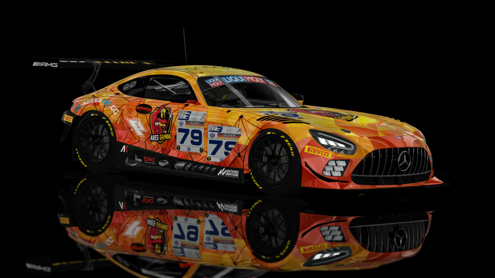 GT3 EVO - AMG GT3 EVO 2020, skin ACF #79 Haecke