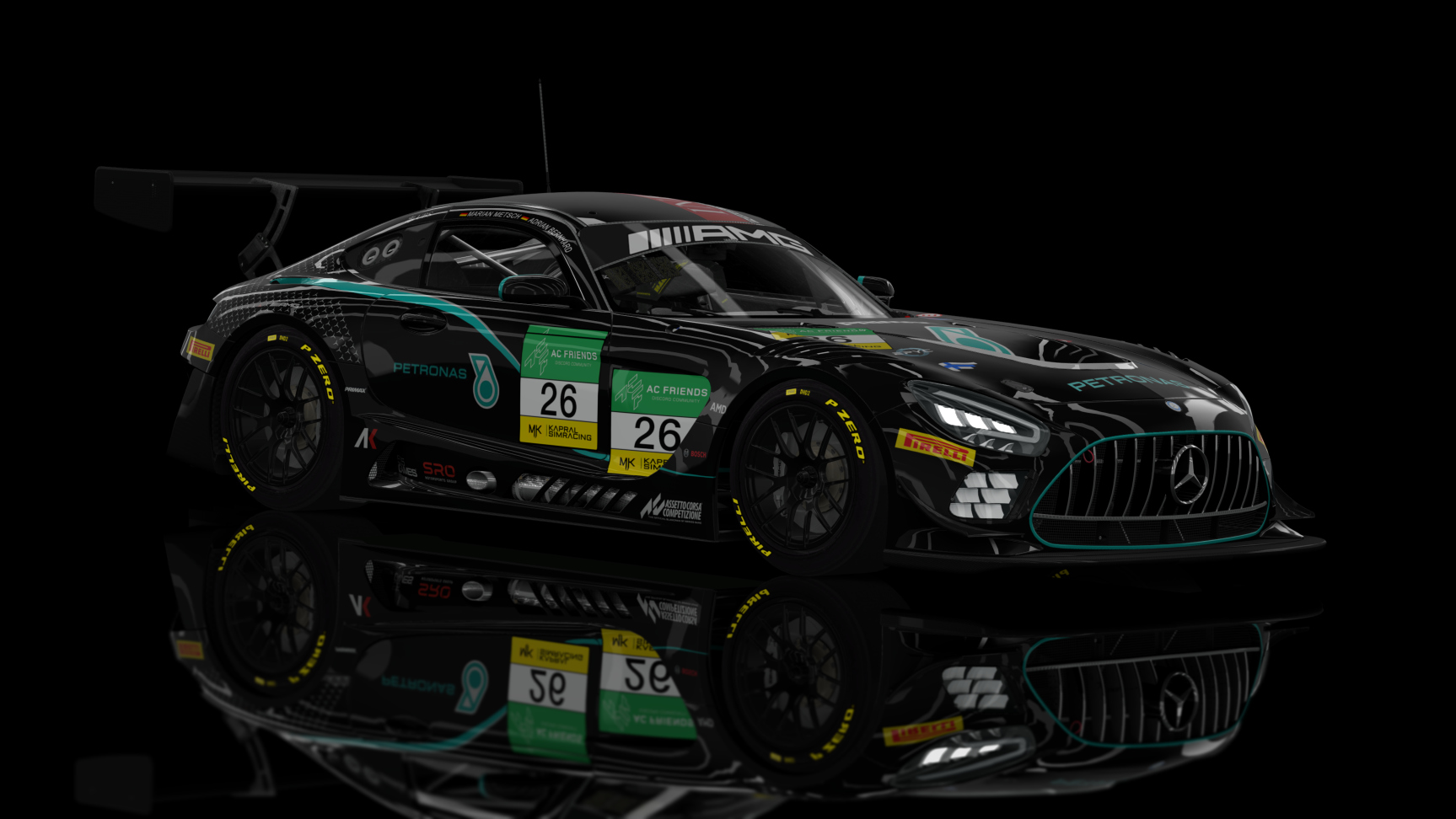 GT3 EVO - AMG GT3 EVO 2020, skin ACF_ES#26_Metsch_Bernhard