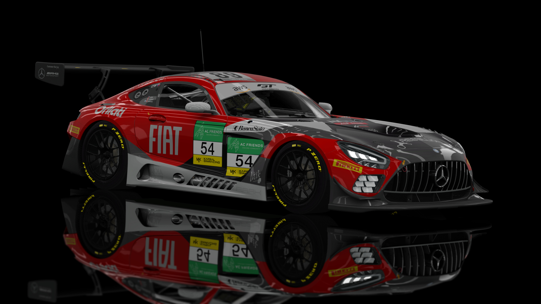 GT3 EVO - AMG GT3 EVO 2020, skin ACF_GT3E_R1_#54_Cherif