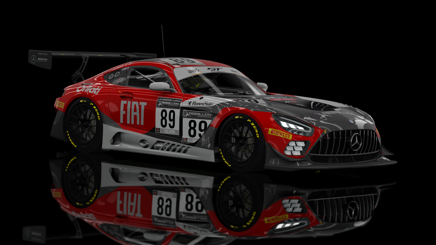 GT3 EVO - AMG GT3 EVO 2020, skin Akka #89 Imola