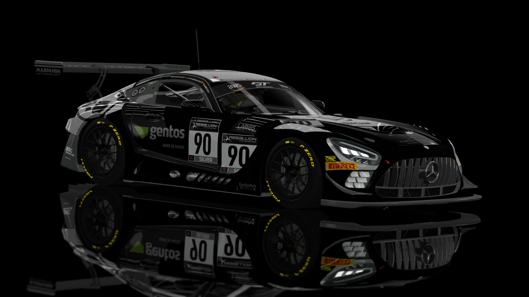 GT3 EVO - AMG GT3 EVO 2020, skin Madpanda_Motorsport_#90