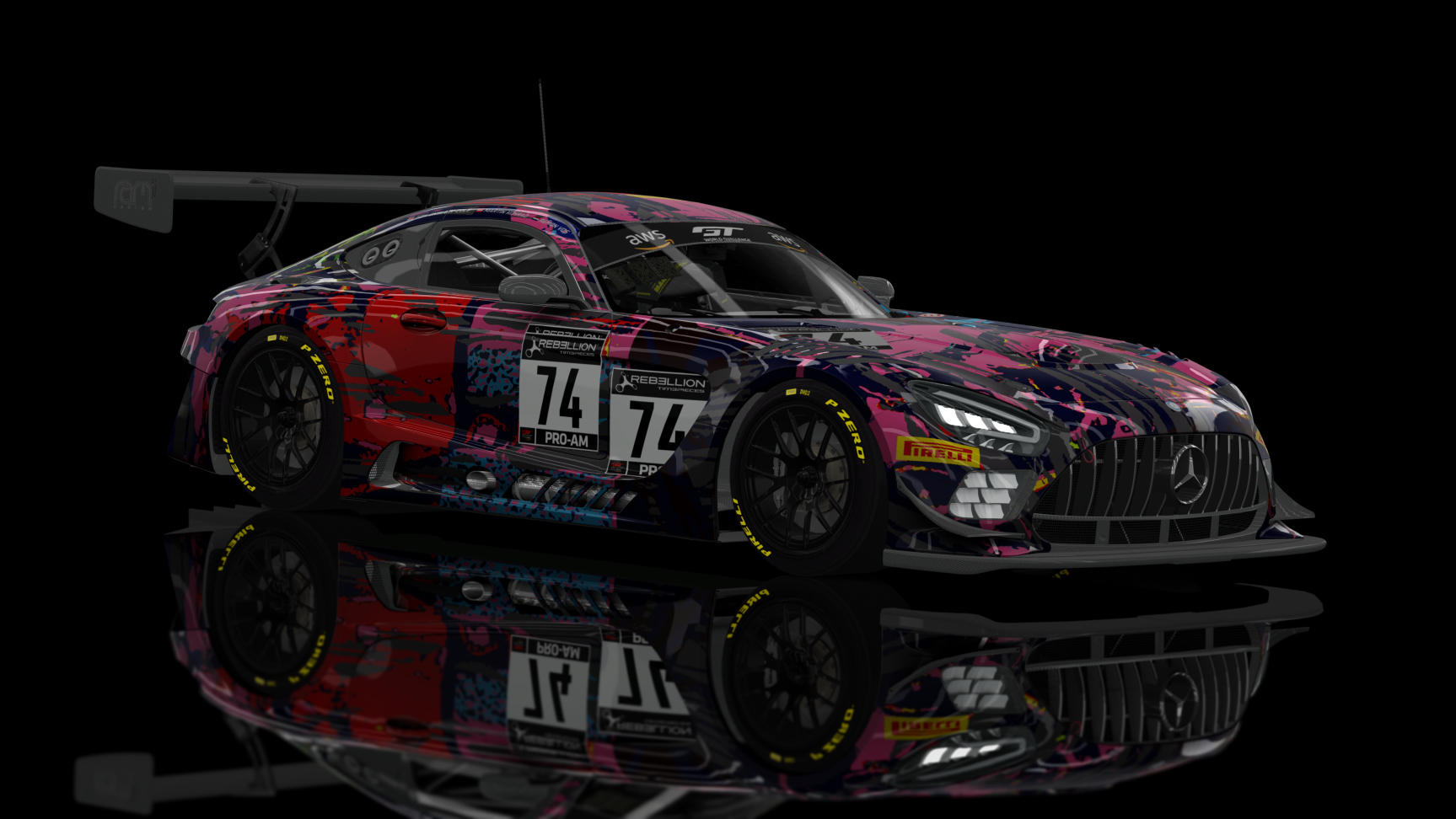 GT3 EVO - AMG GT3 EVO 2020, skin Ram_Racing_#74