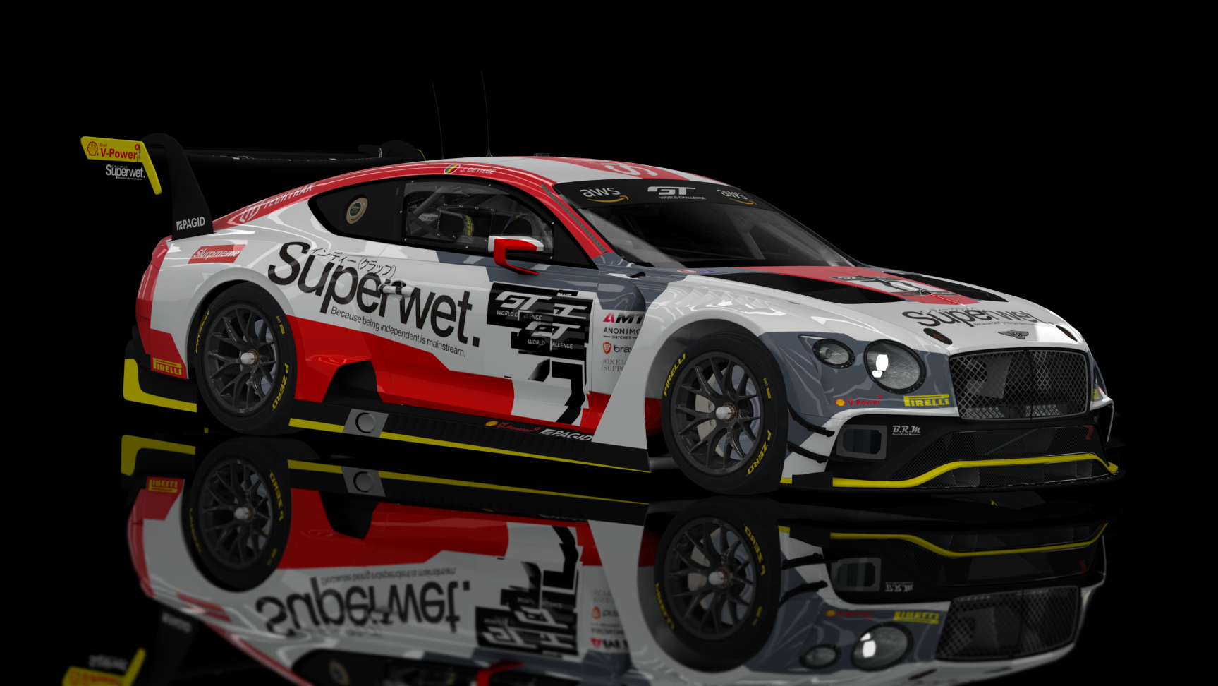 GT3 EVO - Bentley Continental GT GT3 2019, skin AMT racing 77