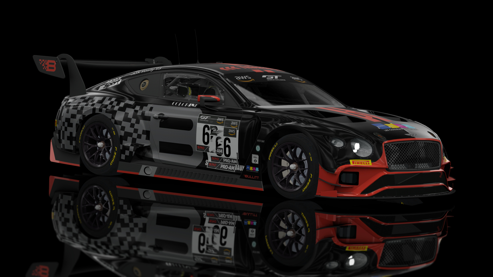 GT3 EVO - Bentley Continental GT GT3 2019, skin Bullit 2020