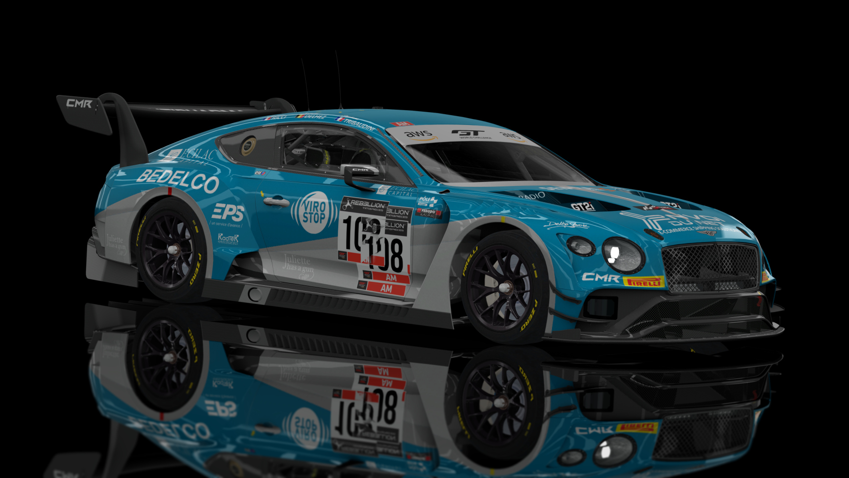 GT3 EVO - Bentley Continental GT GT3 2019, skin CMR_2 2020