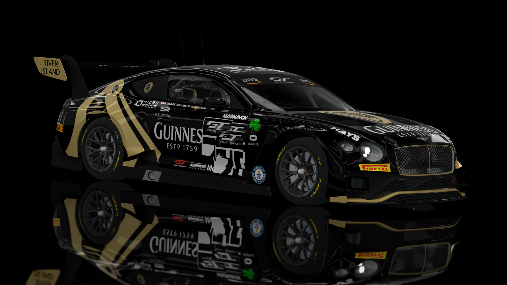 GT3 EVO - Bentley Continental GT GT3 2019, skin GUINNESS RACING_759