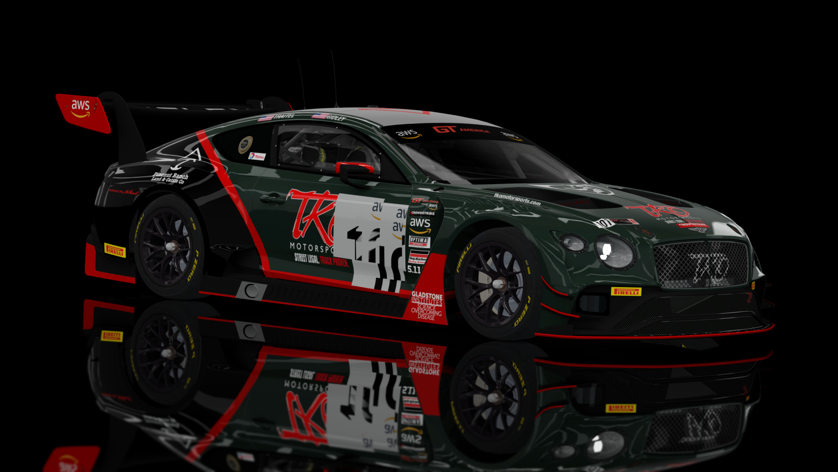 GT3 EVO - Bentley Continental GT GT3 2019, skin TKO Motorsports 101