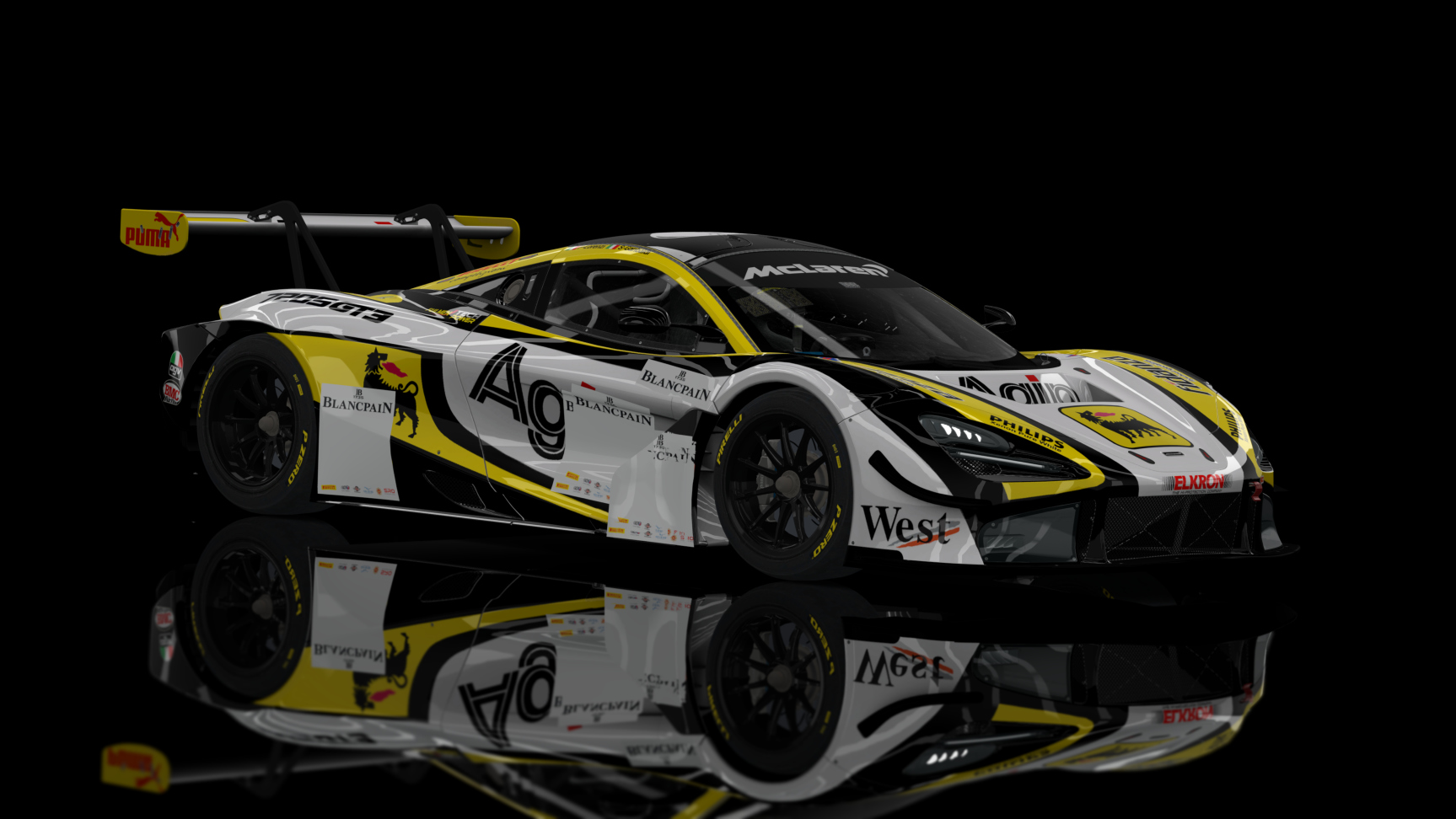 GT3 EVO - McLaren 720S GT3 2019, skin 38_Agip